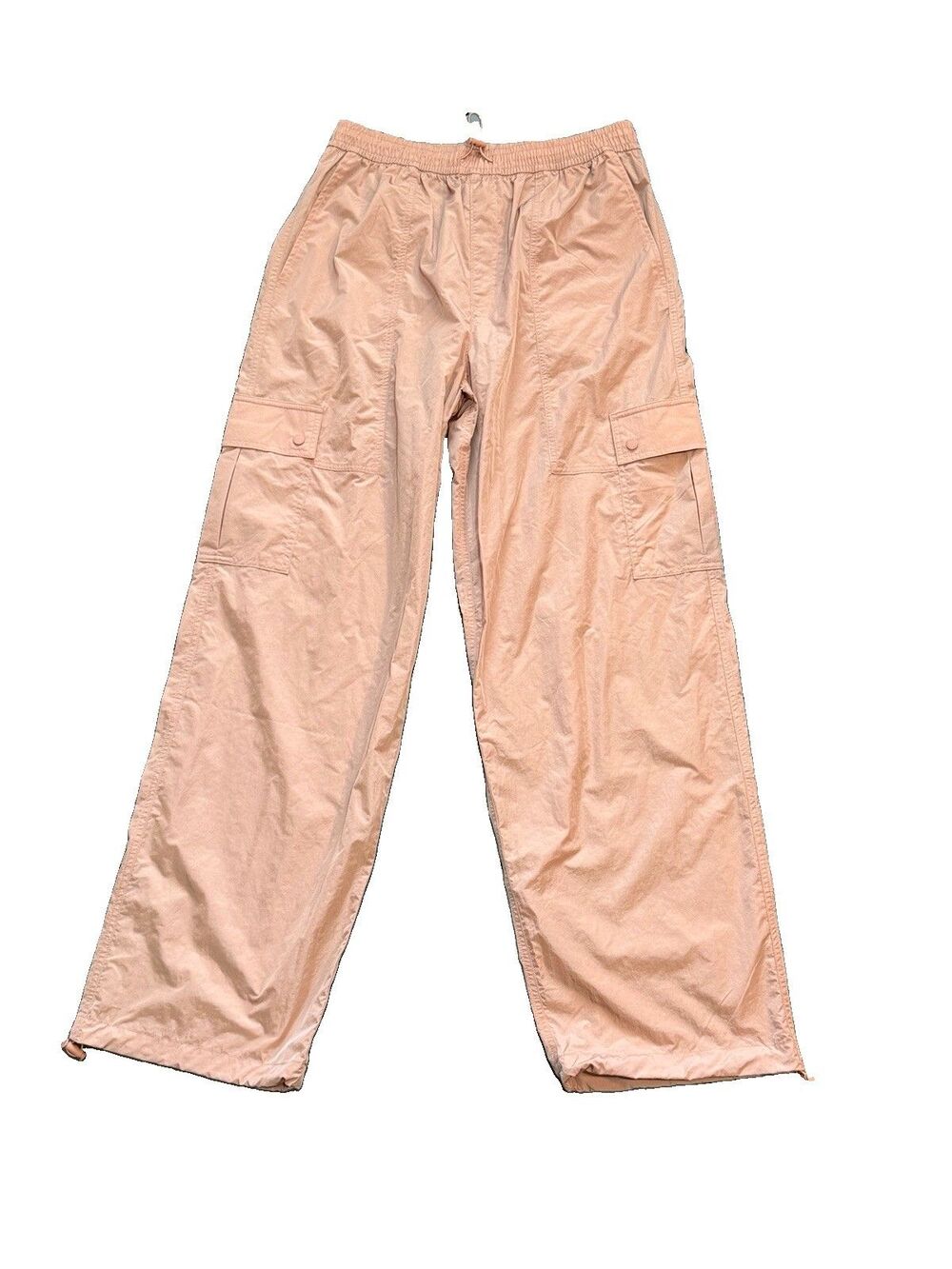PINK Victoria’s Secret Dusty Pink Wide Leg Cargo Parachute Pants Medium NWT